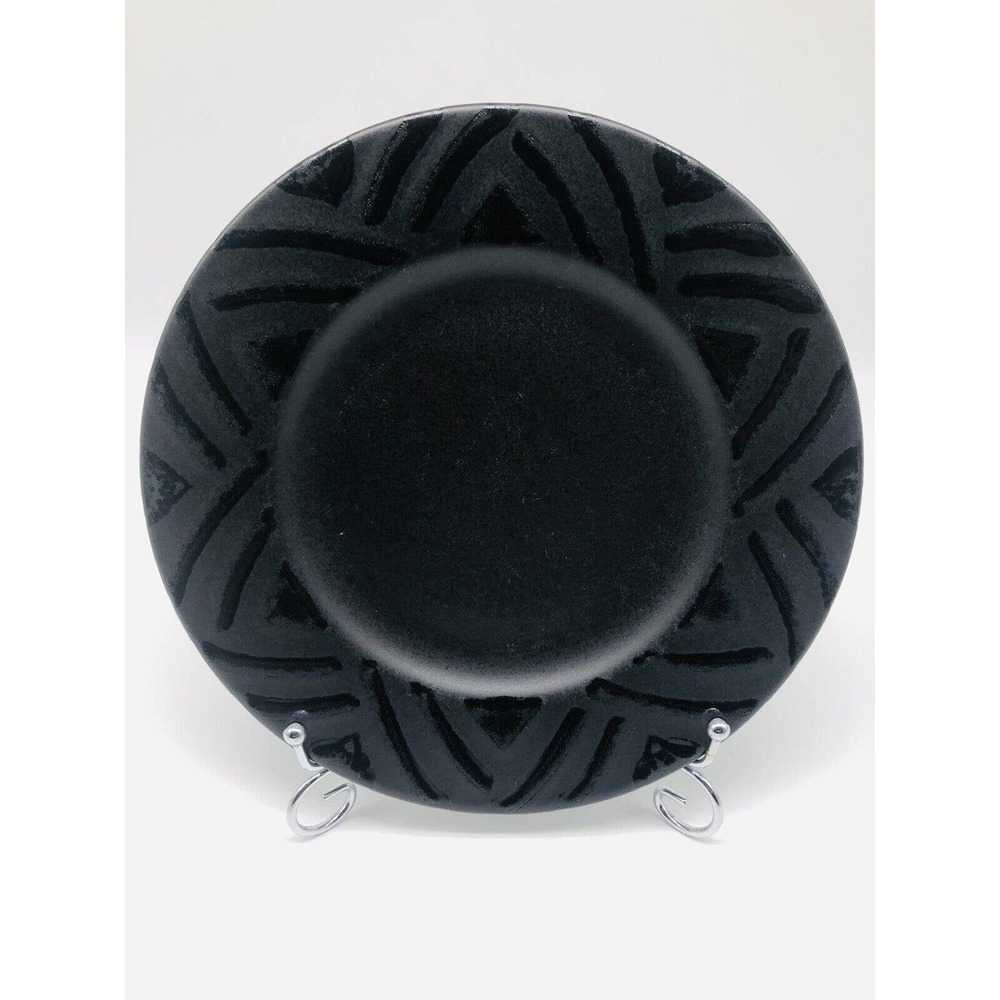 Vintage Pfaltzgraff 8” Plate Morning Light Black Salad Appetizer REPLACEMENT A1